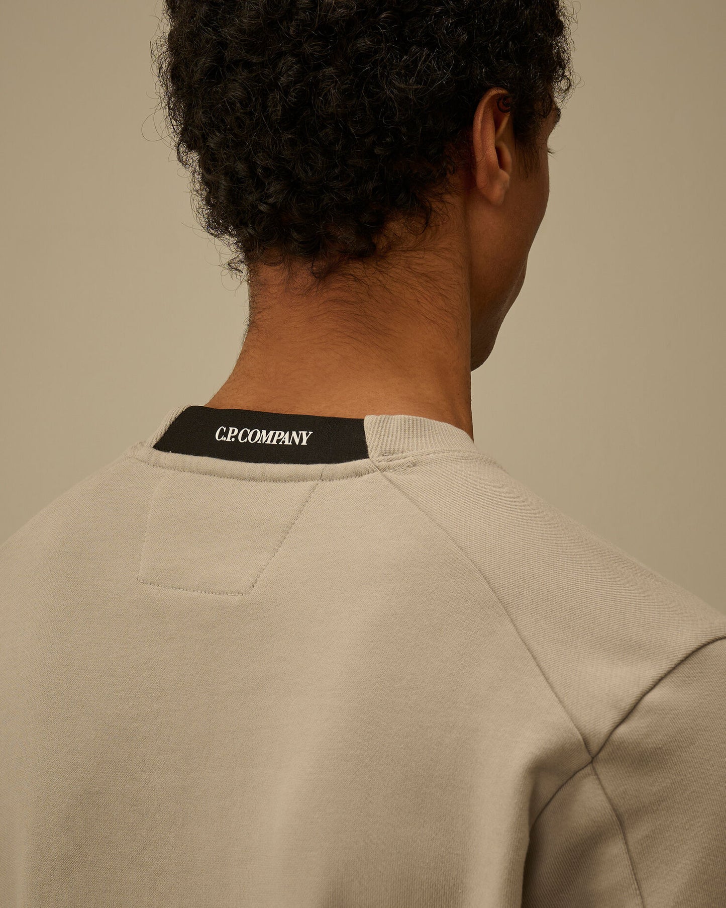 Diagonal Raised Fleece Crewneck Lens Sweatshirt, DOVE - GREY