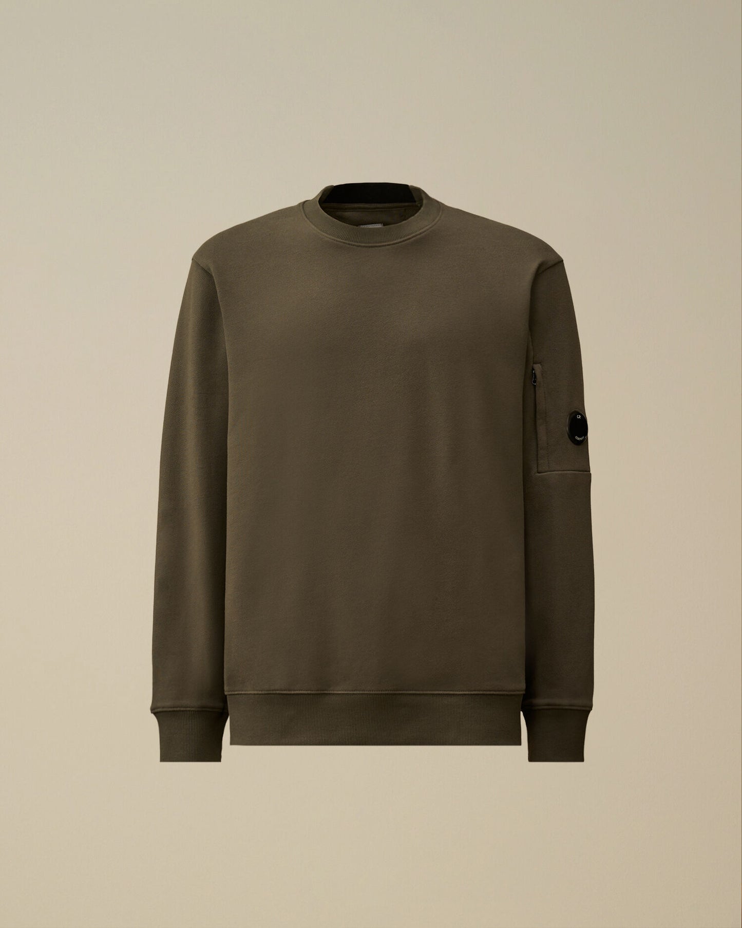 Diagonal Raised Fleece Crewneck Lens Sweatshirt, GUNMETAL - GREY