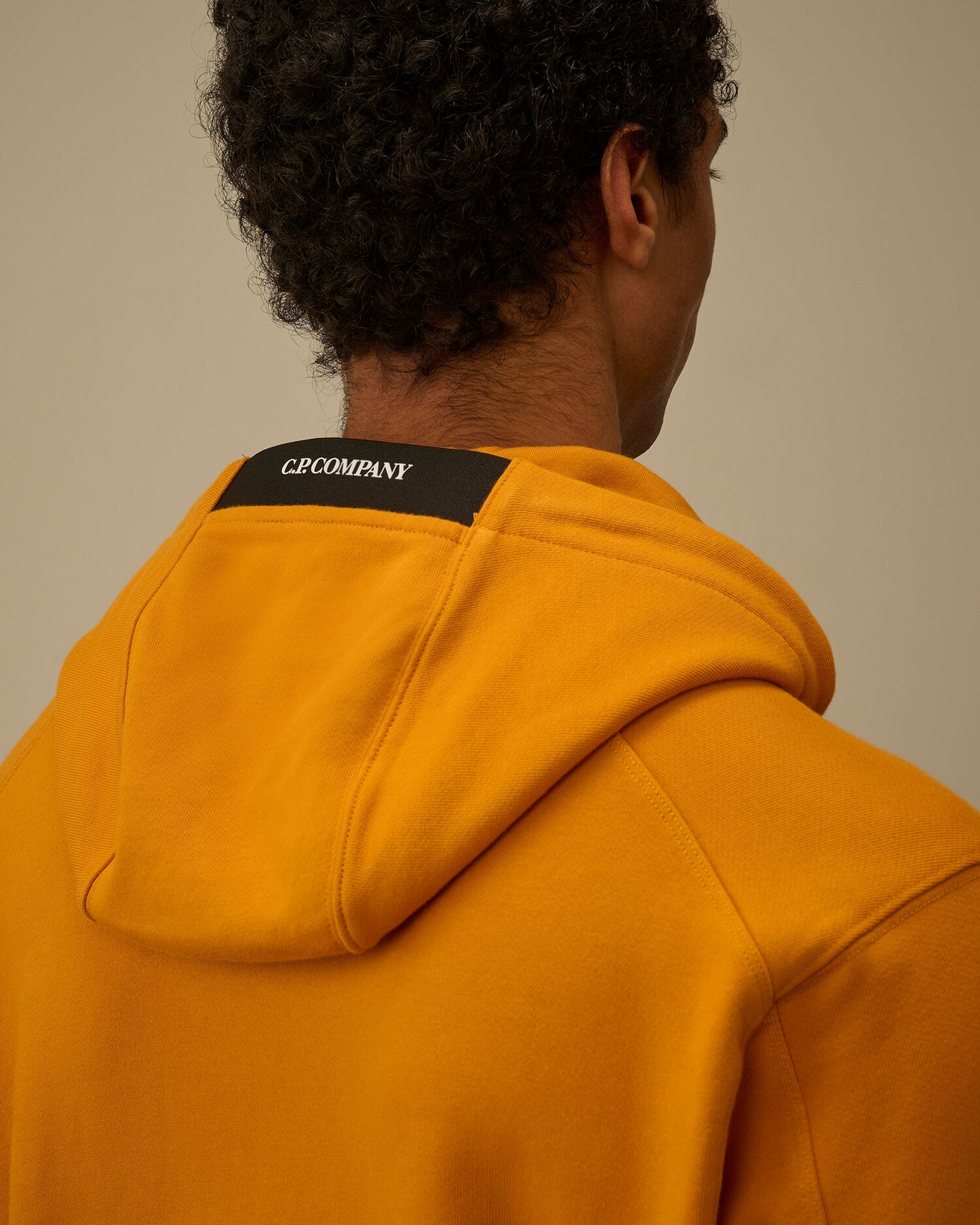 Diagonal Raised Fleece Hooded Lens Sweatshirt, DESERT SUN - ORANGE