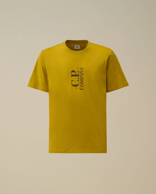 30/1 Jersey Short Sleeve Printed T-Shirt, ANTIQUE MOSS -YELLOW