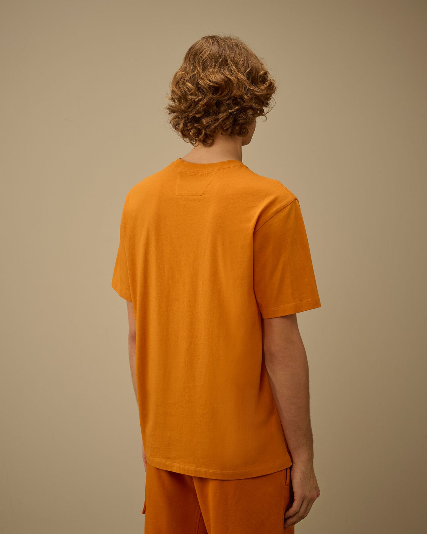 30/1 Jersey Short Sleeve Printed T-Shirt, DESERT SUN - ORANGE