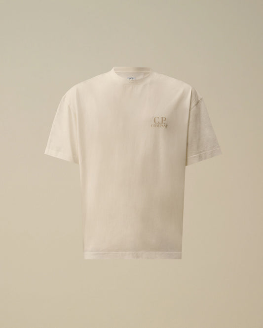 30/1 Jersey Short Sleeve Printed Graphics T-Shirt, GAUZE WHITE