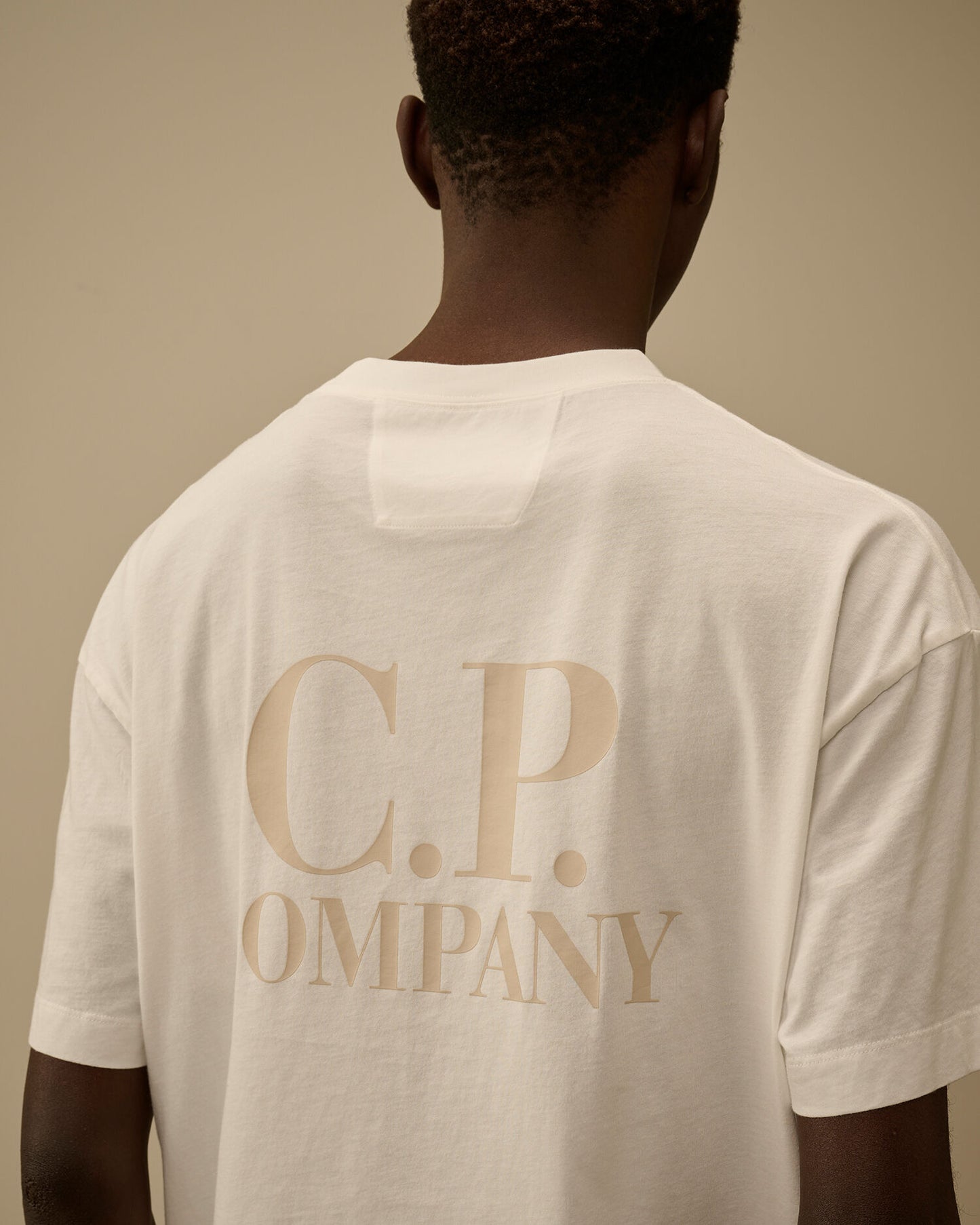 30/1 Jersey Short Sleeve Printed Graphics T-Shirt, GAUZE WHITE