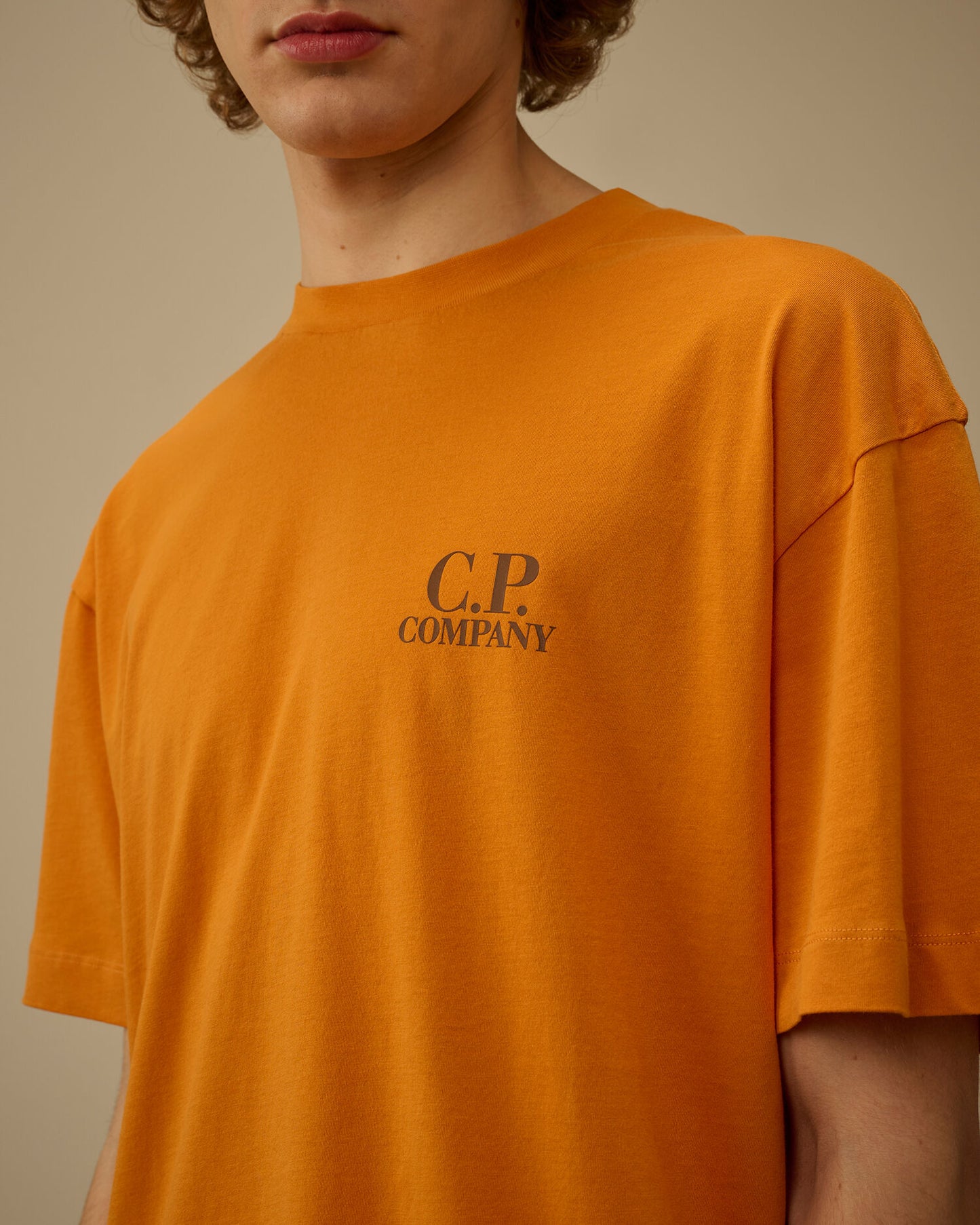 30/1 Jersey Short Sleeve Printed Graphics T-Shirt, DESERT SUN - ORANGE