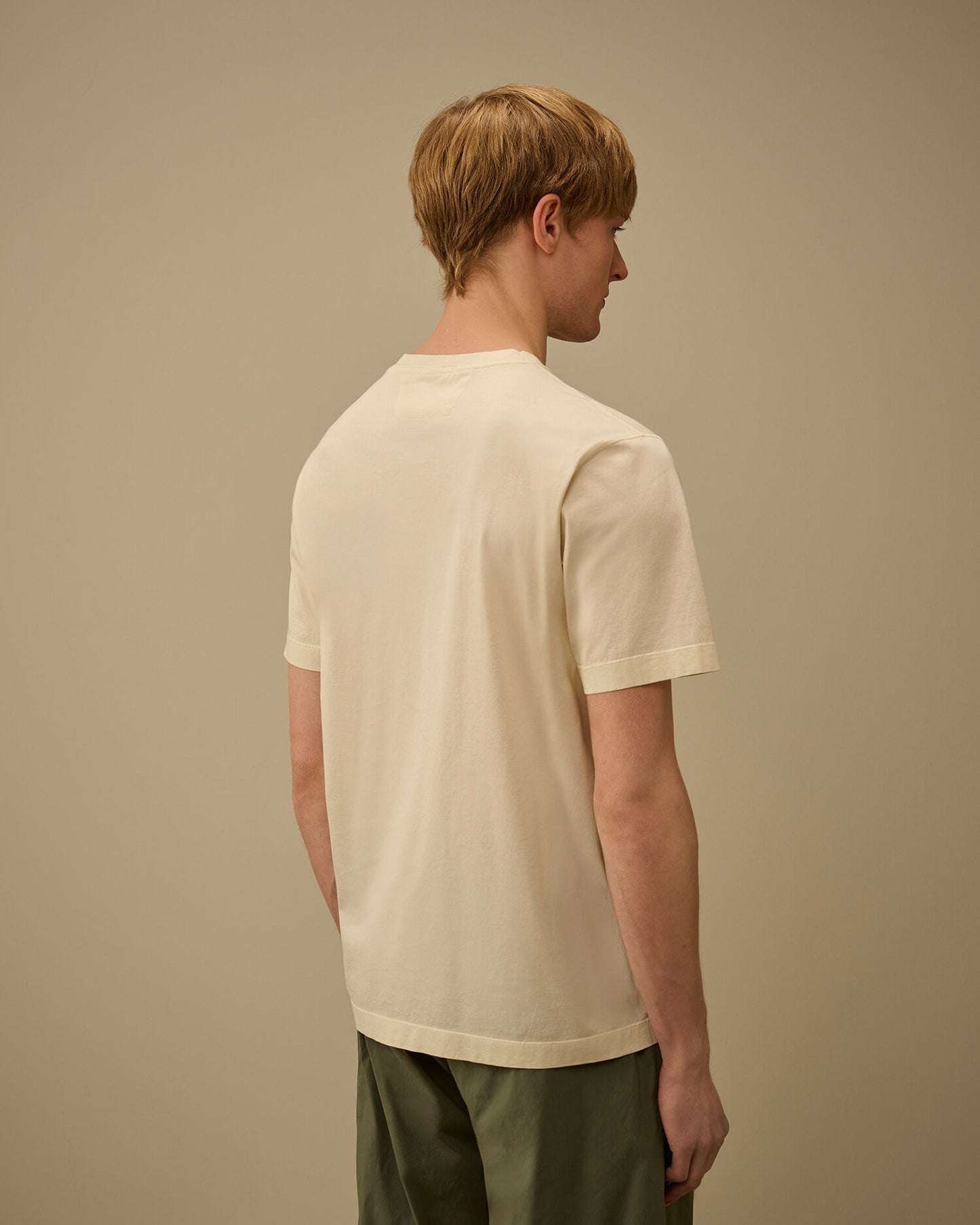 Mercerized Jersey 70/2 Gasato Short Sleeve T-Shirt, FROZEN DEW - WHITE