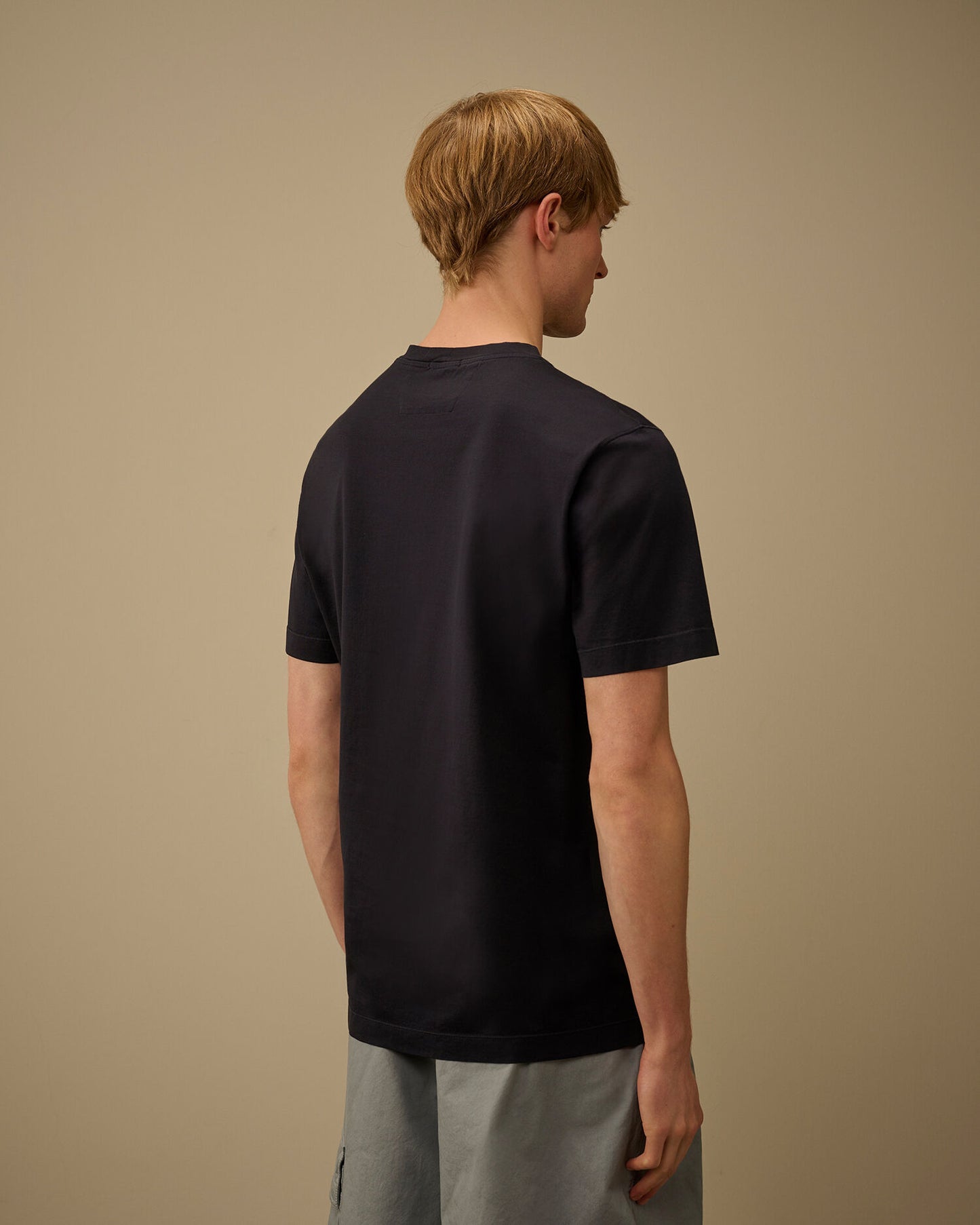 Mercerized Jersey 70/2 Gasato Short Sleeve T-Shirt, TOTAL ECLIPSE - BLUE