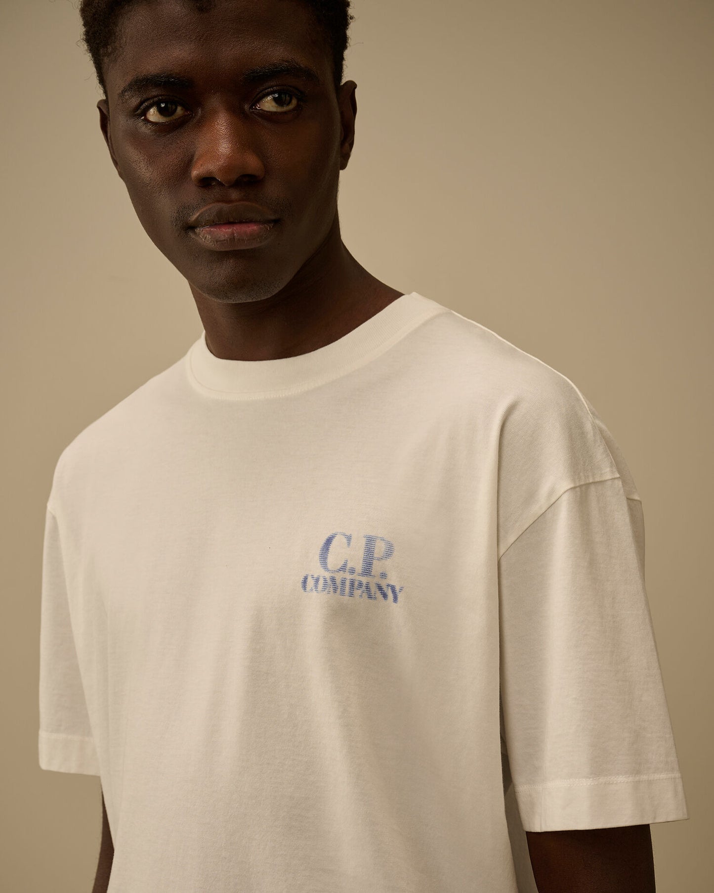30/1 Jersey Comfort Logo T-Shirt, GAUZE WHITE