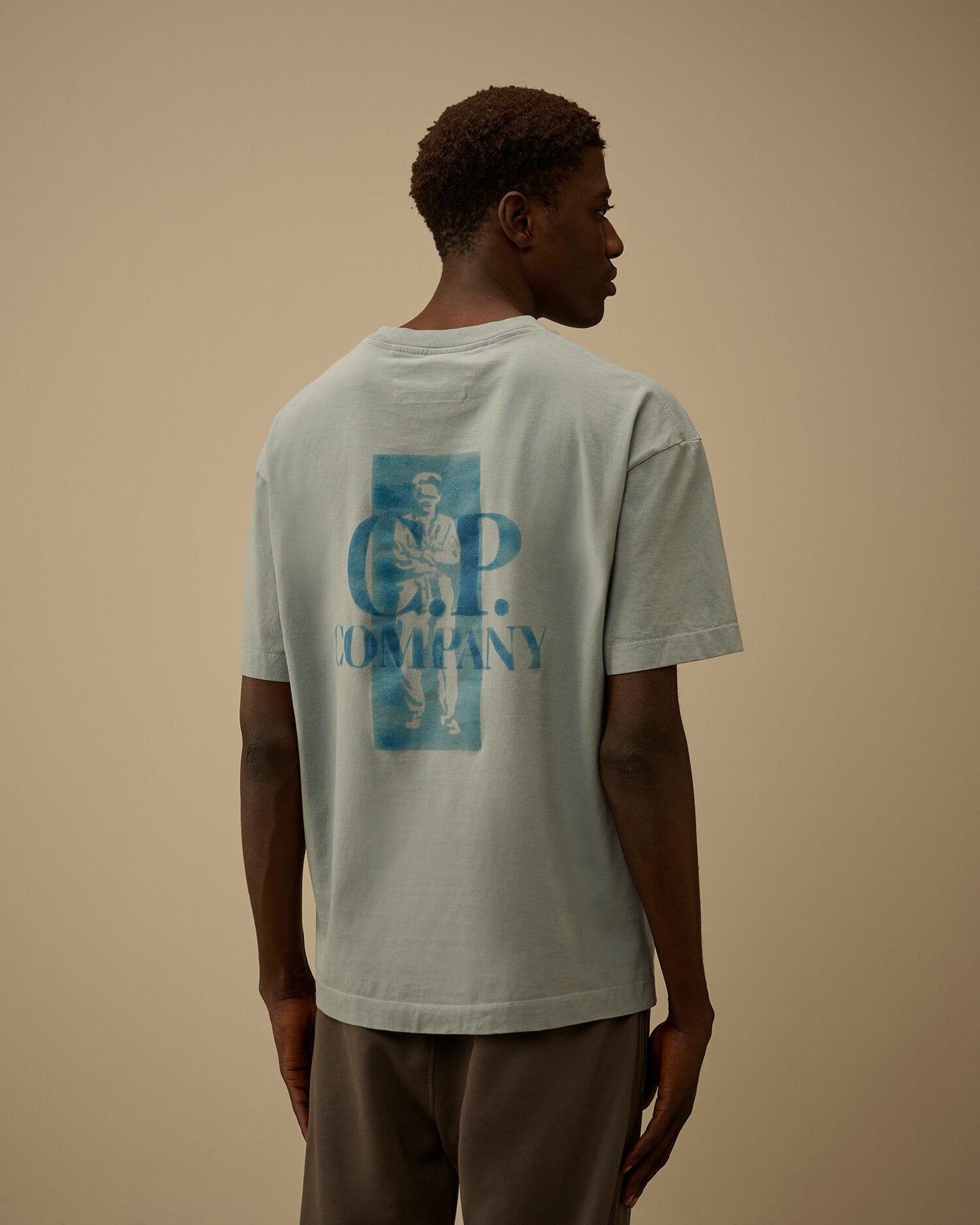 30/1 Jersey Comfort Logo T-Shirt, SILVER BLUE