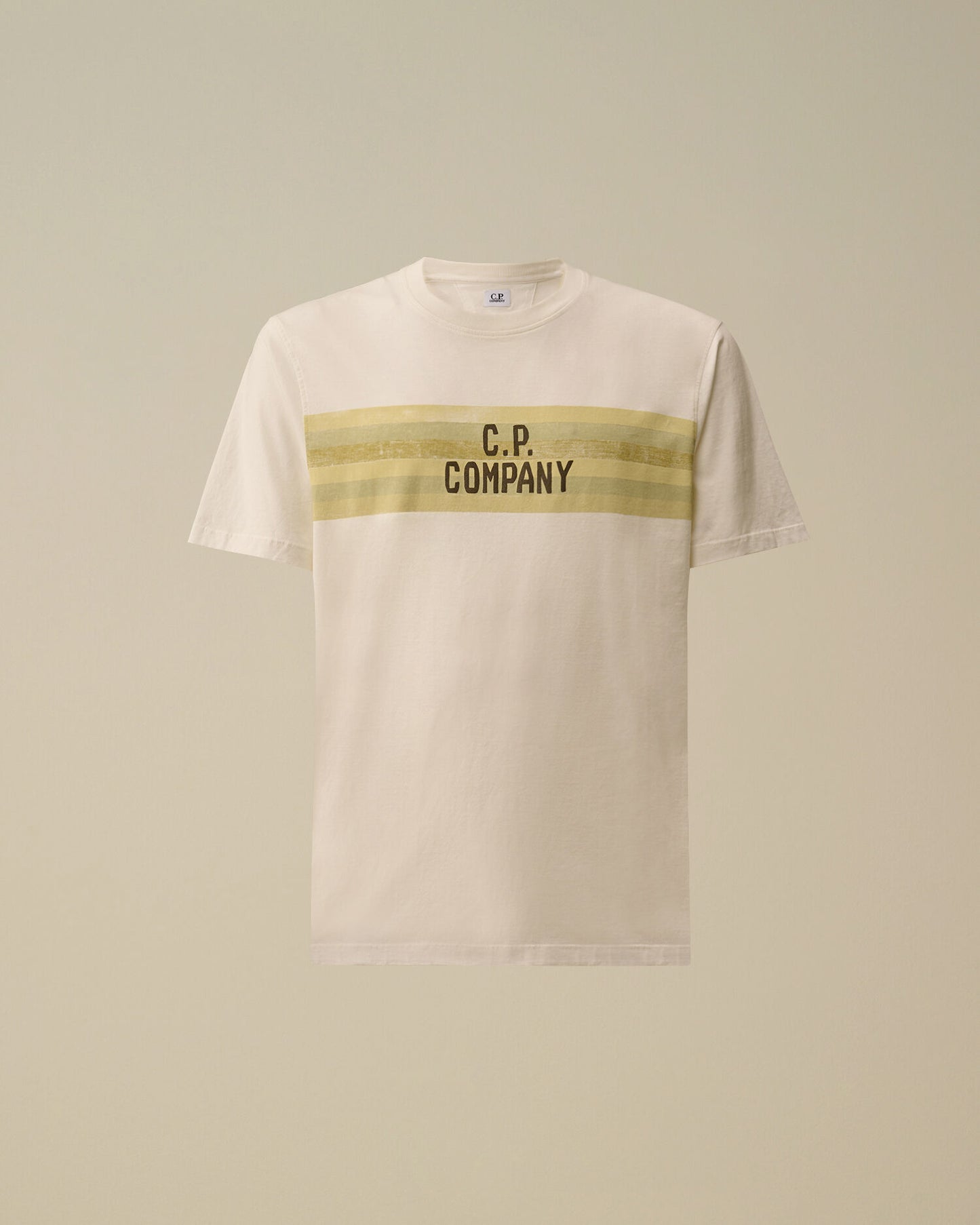 30/1 Jersey Short Sleeve Striped T-Shirt, GAUZE WHITE
