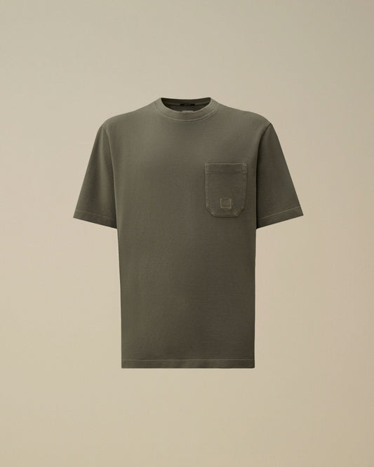 24/1 Piquet Pigment Dyed Short Sleeve T-Shirt, GUNMETAL - GREY