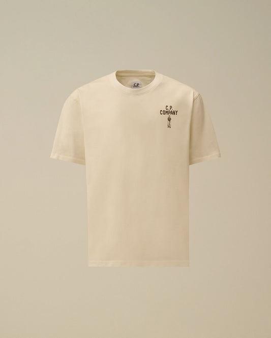 30/1 Jersey Short Sleeve British Sailor T-Shirt, GAUZE WHITE