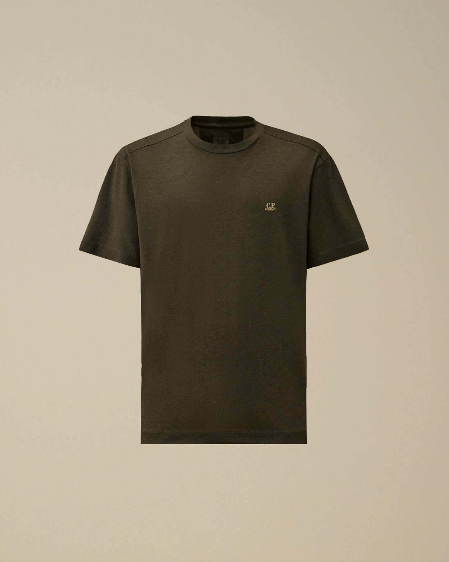 20/1 Jersey Plated Logo T-Shirt, GUNMETAL - GREY