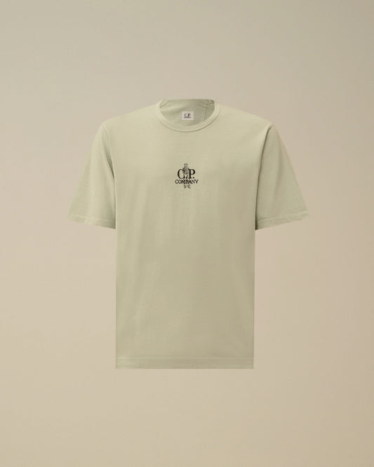 1020 Jersey Short Sleeve Embroidery T-Shirt, MISTY BLUE