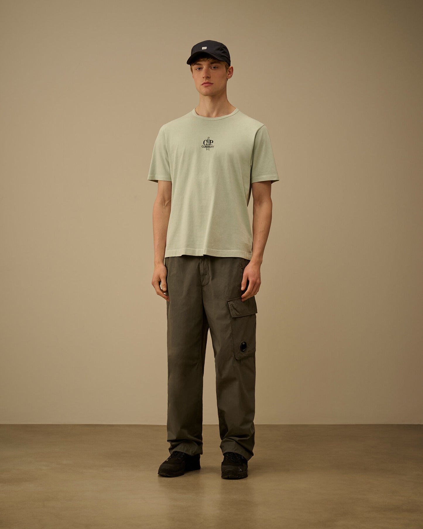1020 Jersey Short Sleeve Embroidery T-Shirt, MISTY BLUE