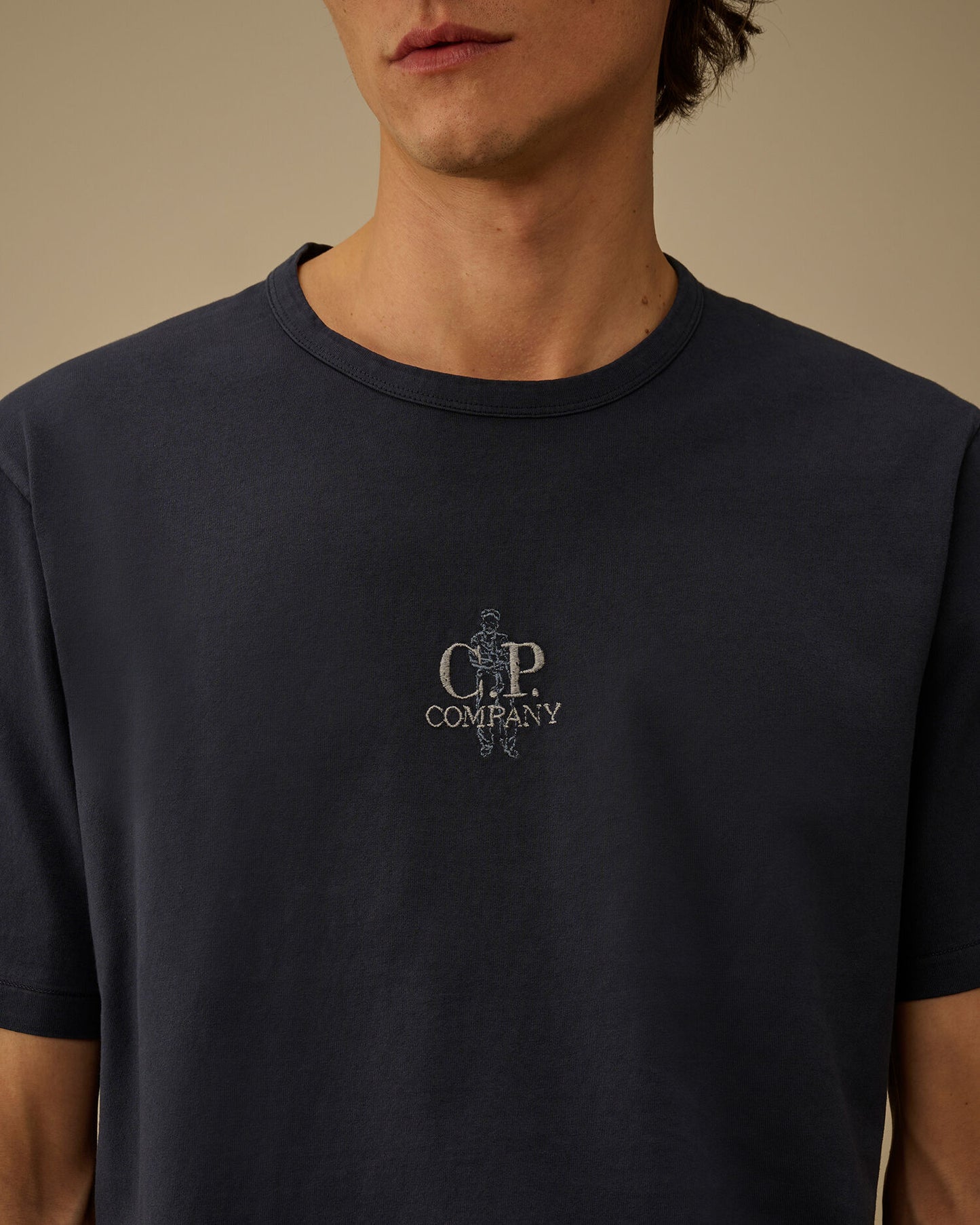 1020 Jersey Short Sleeve Embroidery T-Shirt, MIDNIGHT NAVY - BLUE