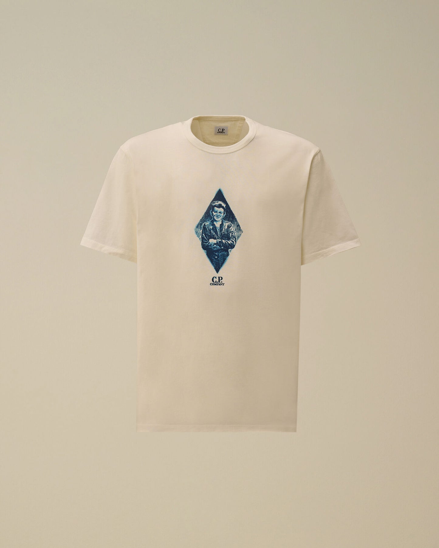Compact 20/1 Jersey Short Sleeve British Sailor T-Shirt, GAUZE WHITE