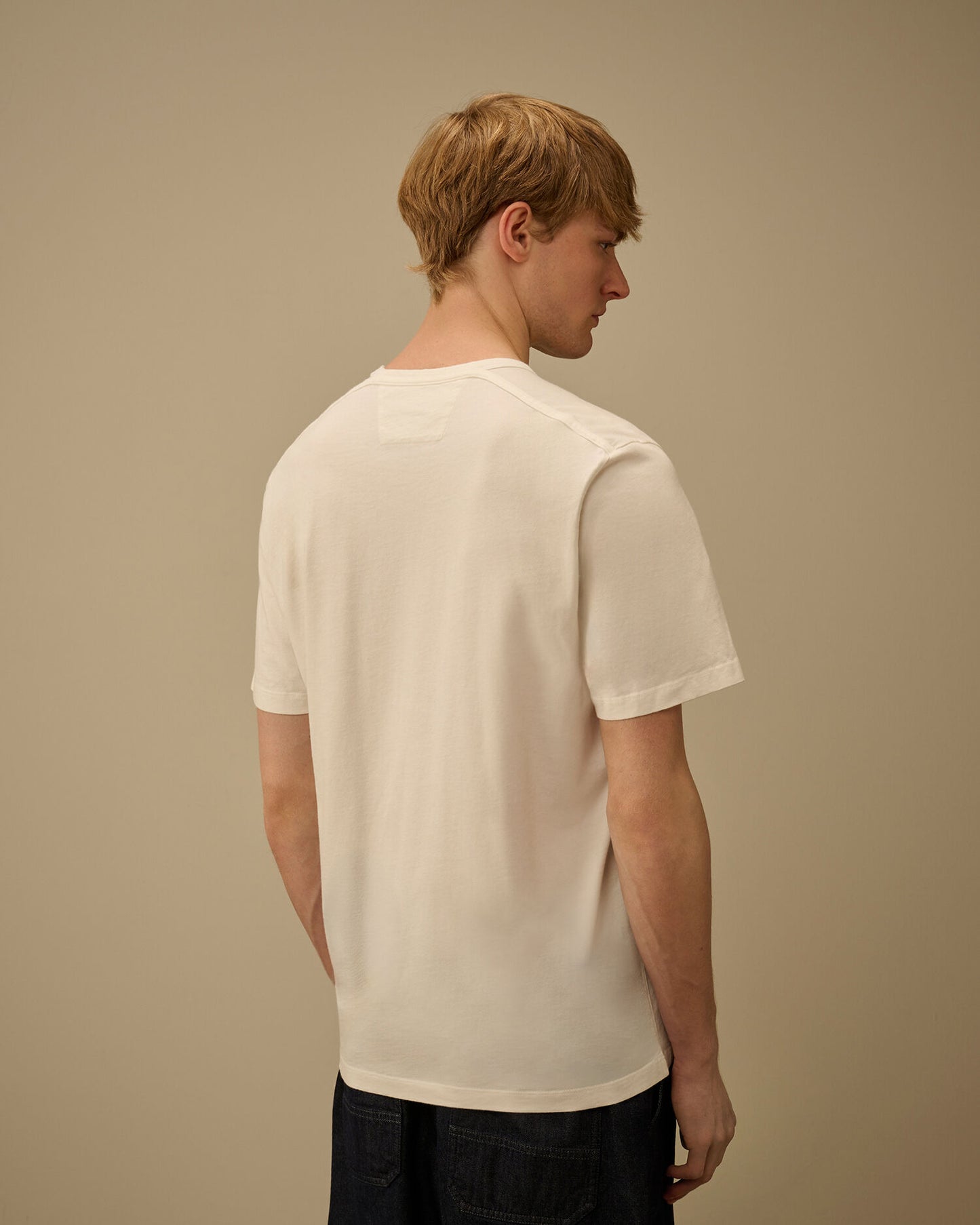 Compact 20/1 Jersey Short Sleeve British Sailor T-Shirt, GAUZE WHITE