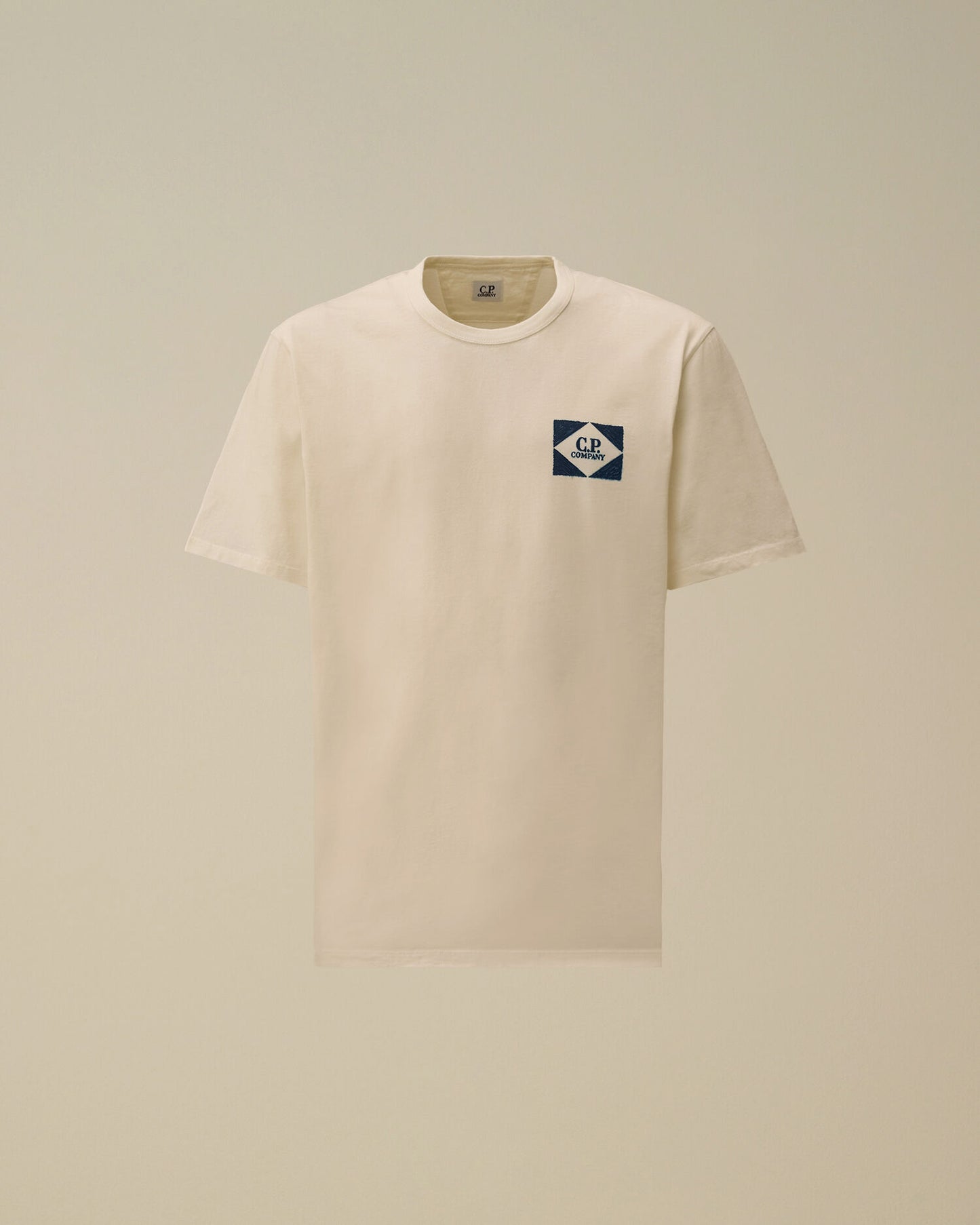 Compact 20/1 Jersey Short Sleeve Logo T-Shirt, GAUZE WHITE