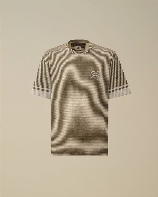 Printed Jersey 20/1 Short Sleeve Logo T-Shirt, GUNMETAL - GREY