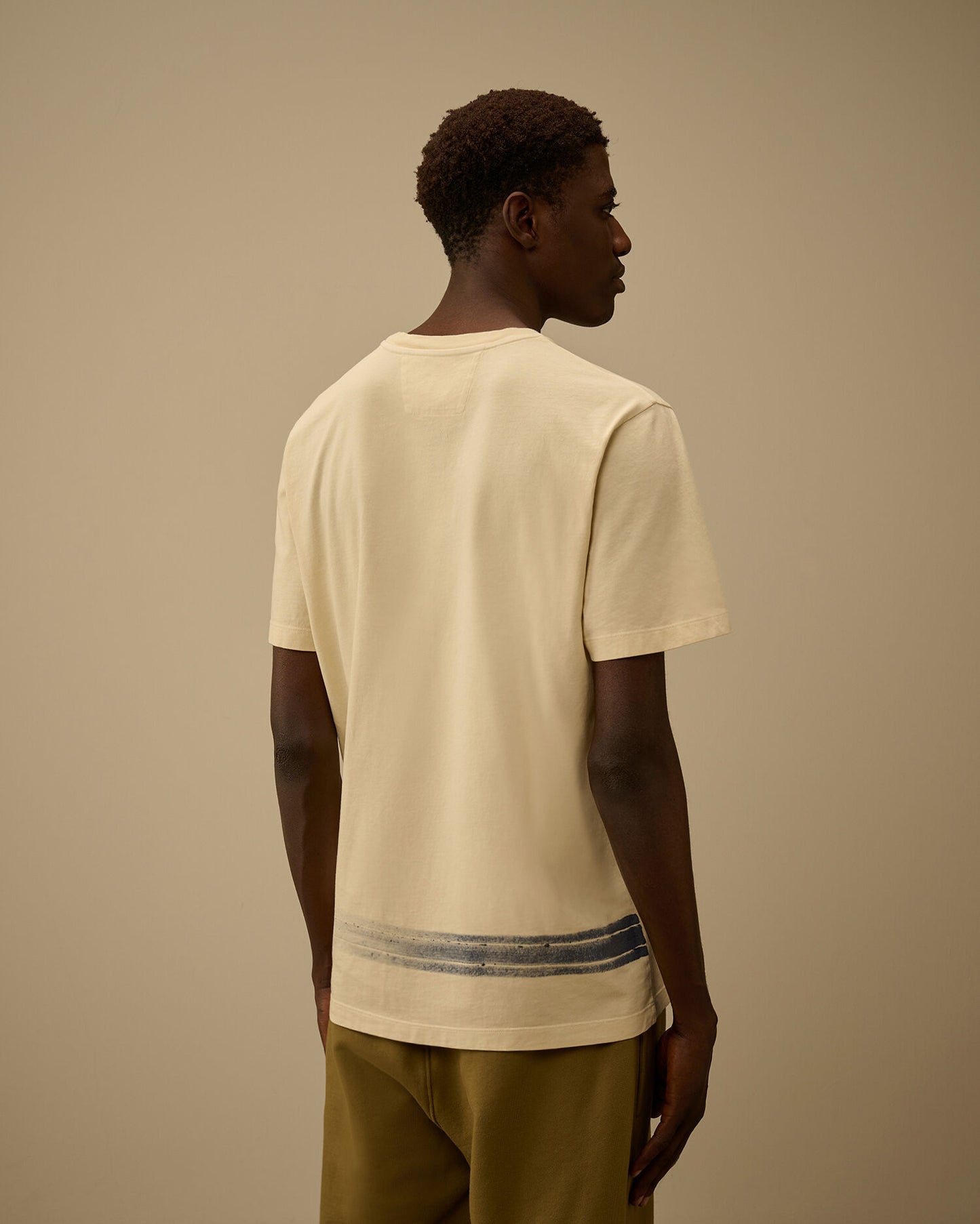 24/1 Jersey Short Sleeve Bottom Logo T-Shirt, FROZEN DEW - WHITE