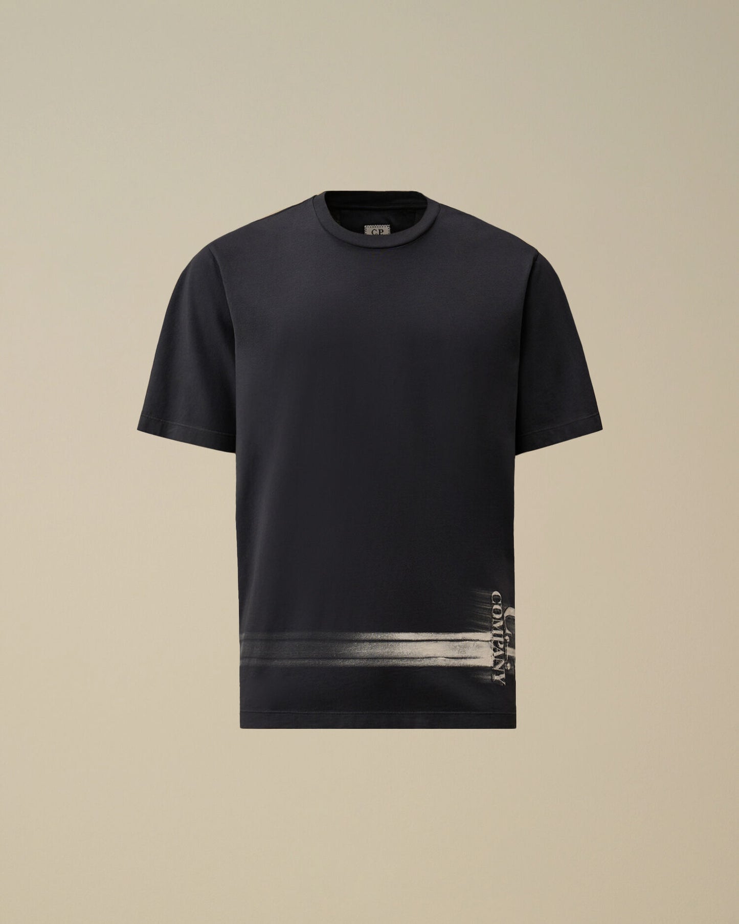 24/1 Jersey Short Sleeve Bottom Logo T-Shirt, MIDNIGHT NAVY - BLUE