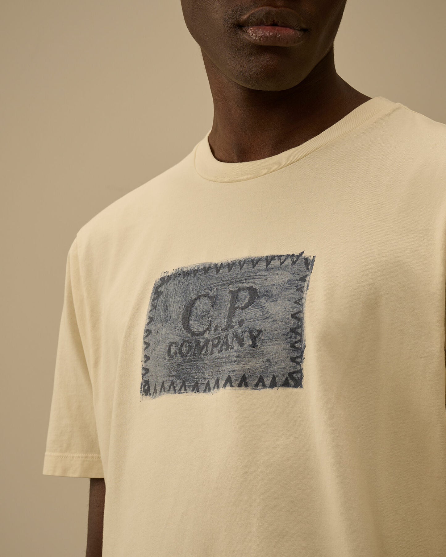 24/1 Jersey Short Sleeve Logo Label T-Shirt, FROZEN DEW - WHITE