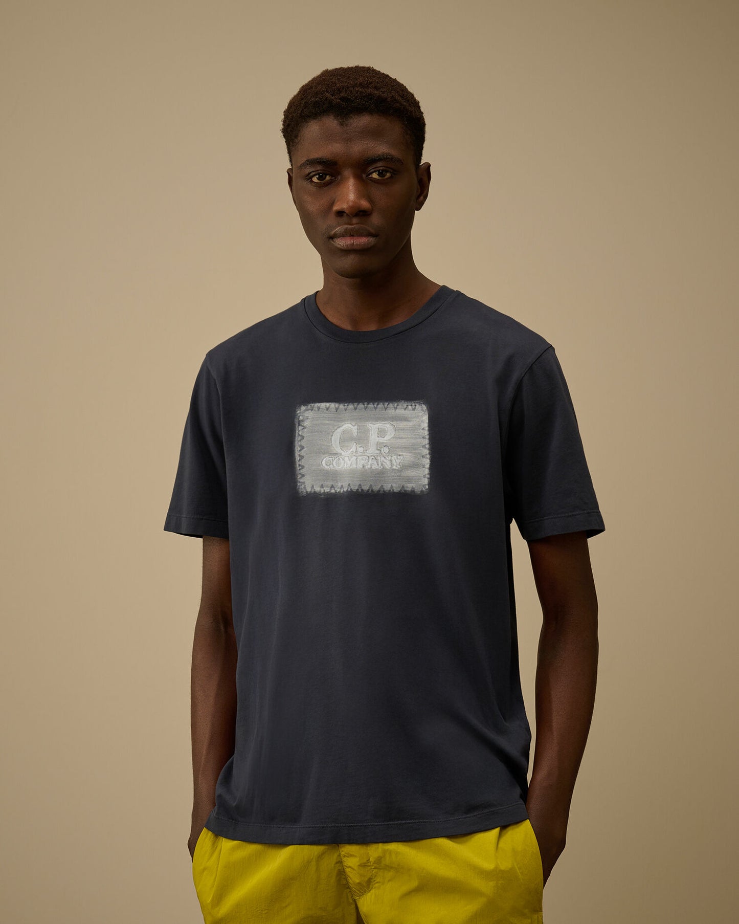 24/1 Jersey Short Sleeve Logo Label T-Shirt, MIDNIGHT NAVY - BLUE