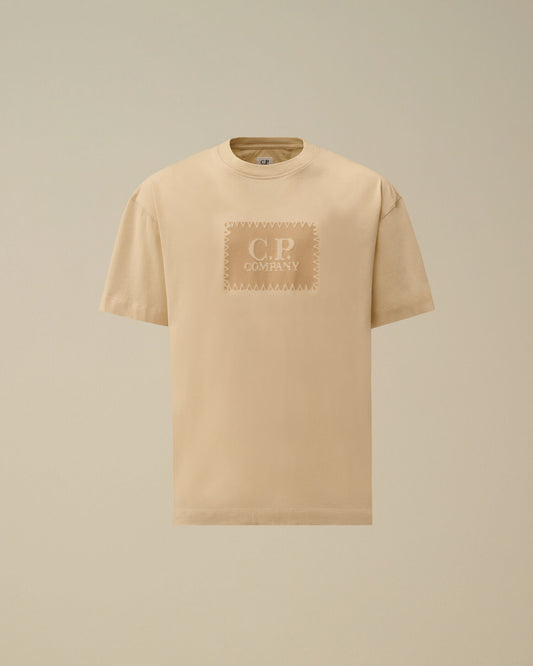 Jersey 30/1 Short Sleeve Logo Label T-Shirt, FROZEN DEW - WHITE