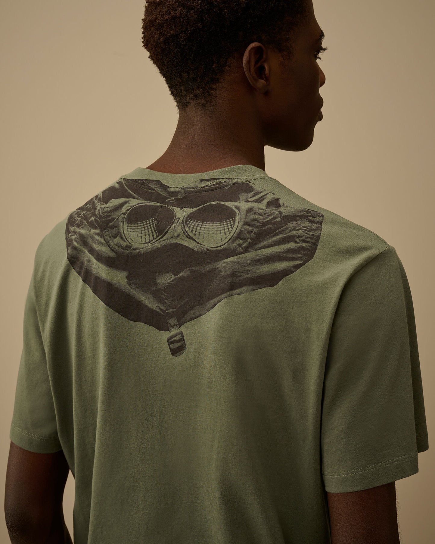 30/1 Jersey Short Sleeve Goggle T-Shirt, LAUREL WREATH - GREEN