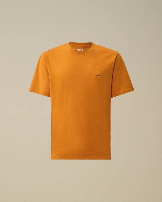 30/1 Jersey Short Sleeve Logo Patch T-Shirt, DESERT SUN - ORANGE
