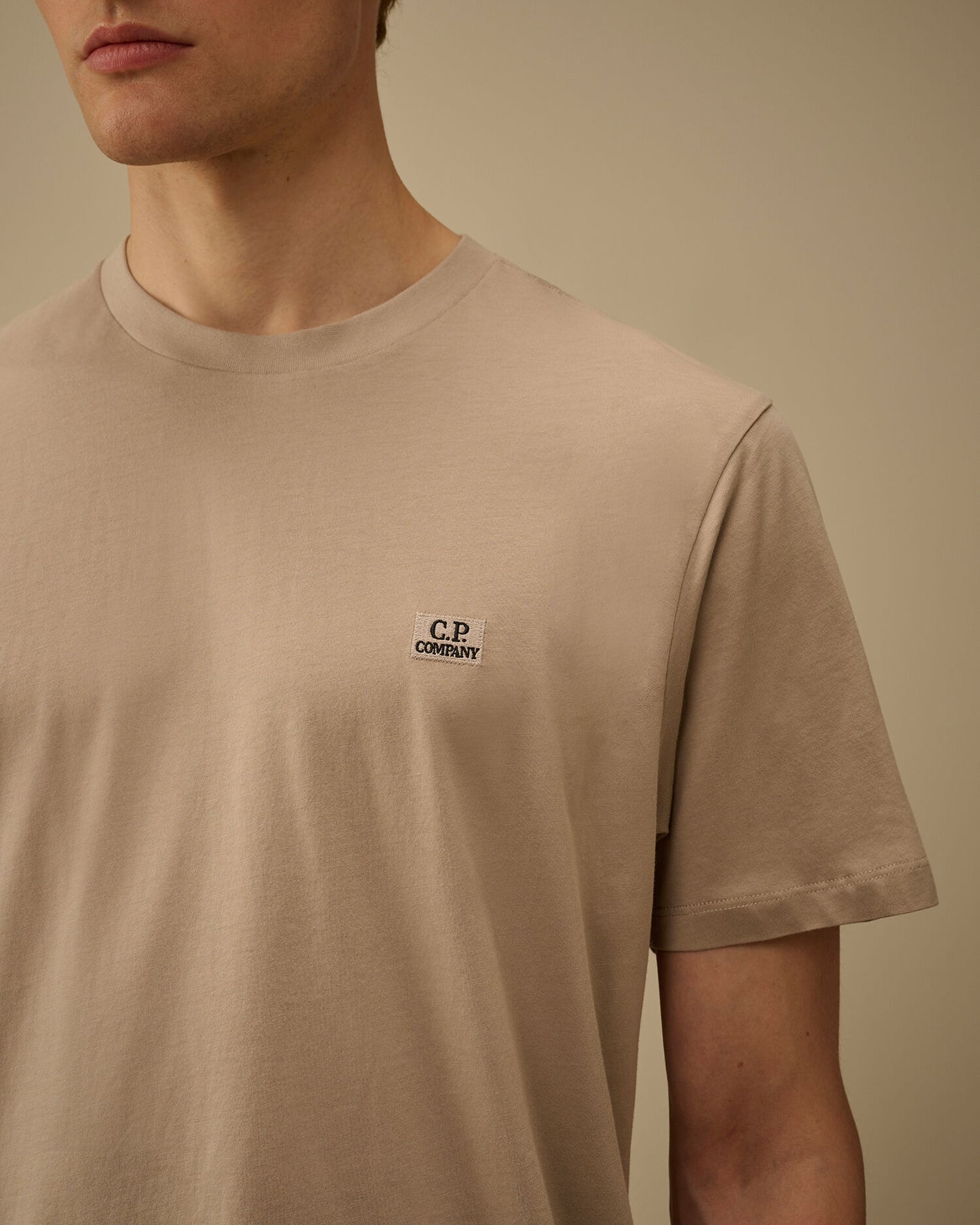 30/1 Jersey Short Sleeve Logo Patch T-Shirt, DOVE - GREY