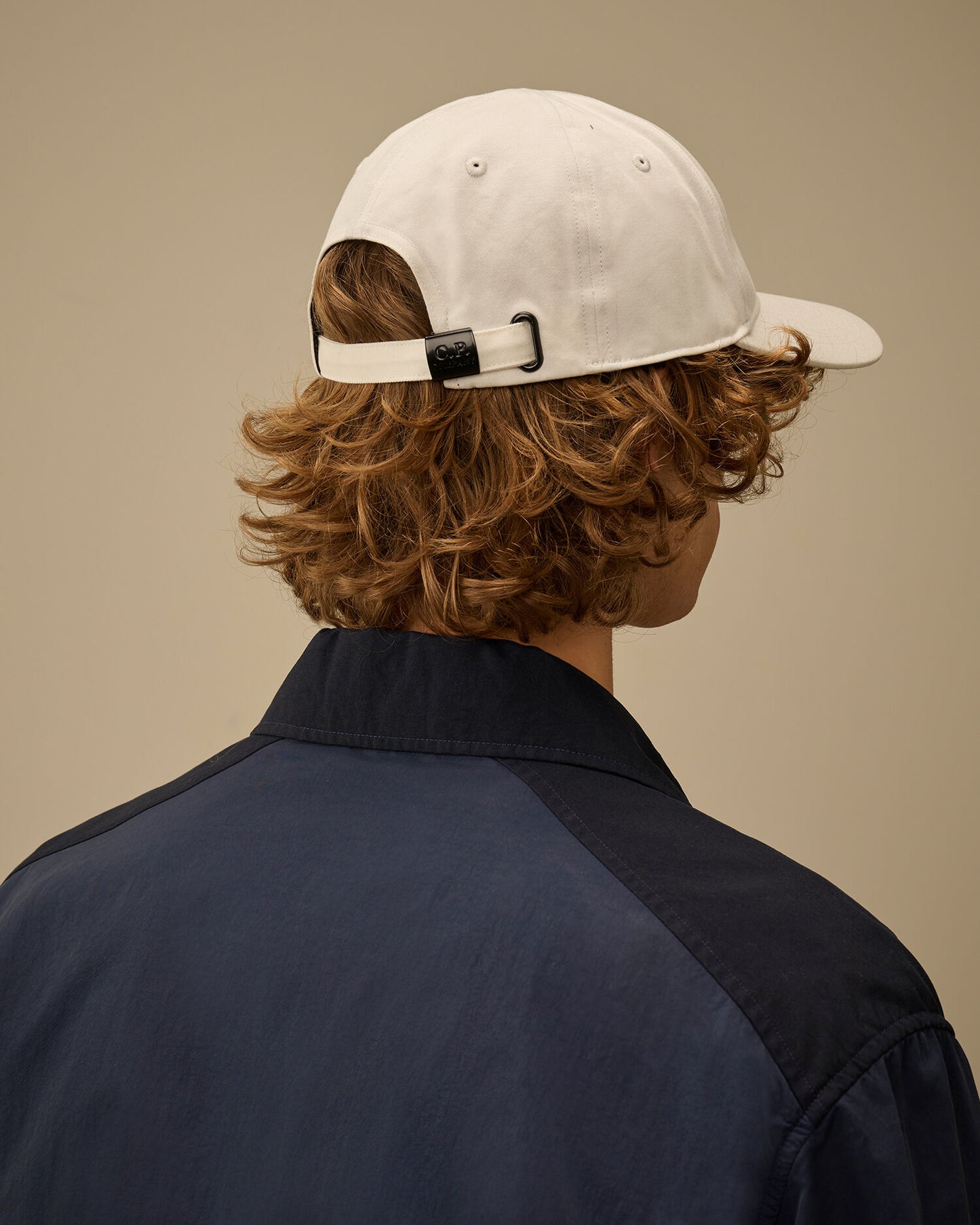 Gabardine Logo Cap, GAUZE WHITE