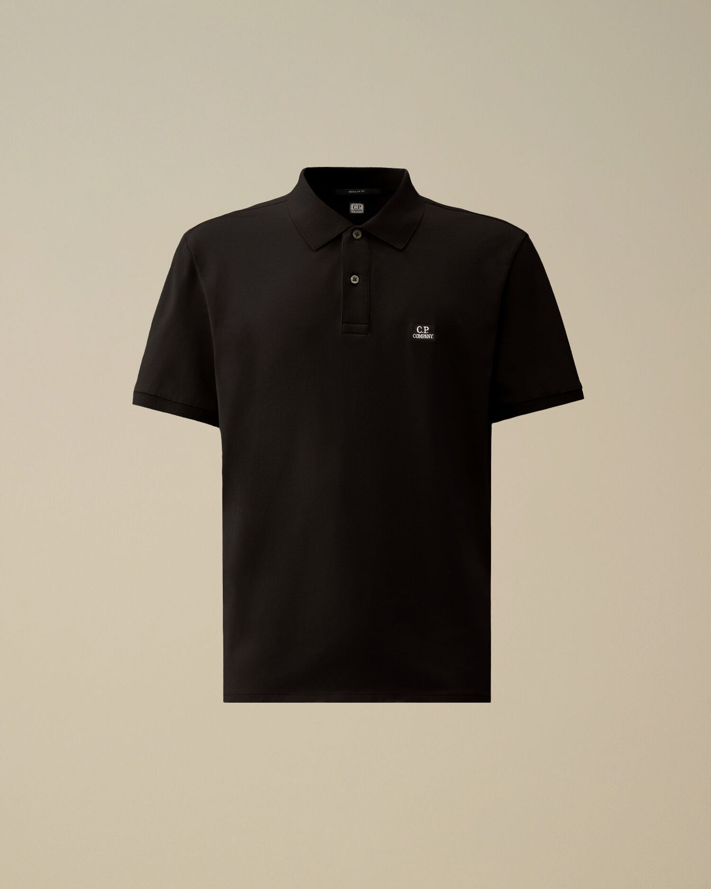 Stretch Piquet Short Sleeve Polo, BLACK
