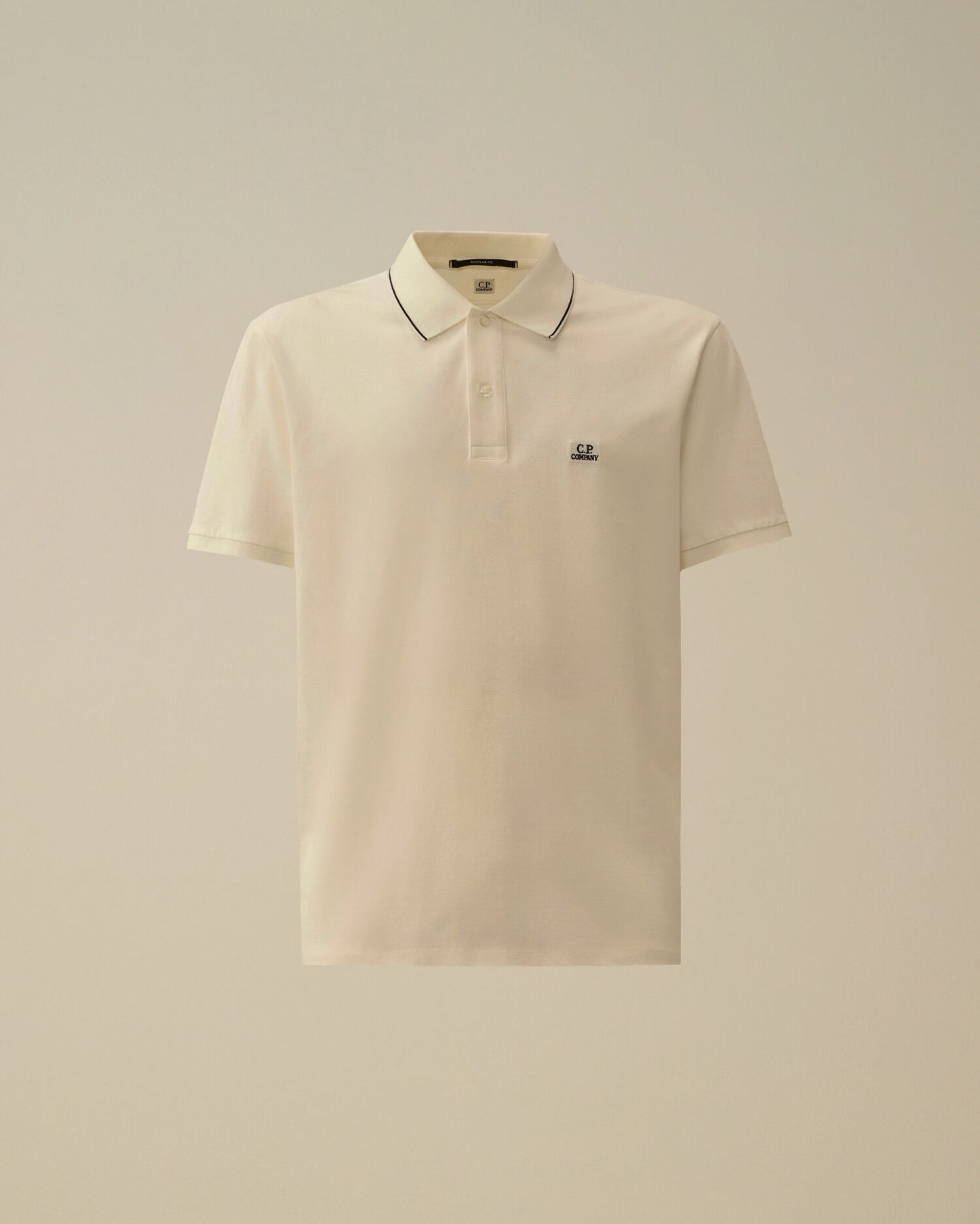 Stretch Piquet Short Sleeve Logo Polo, GAUZE WHITE