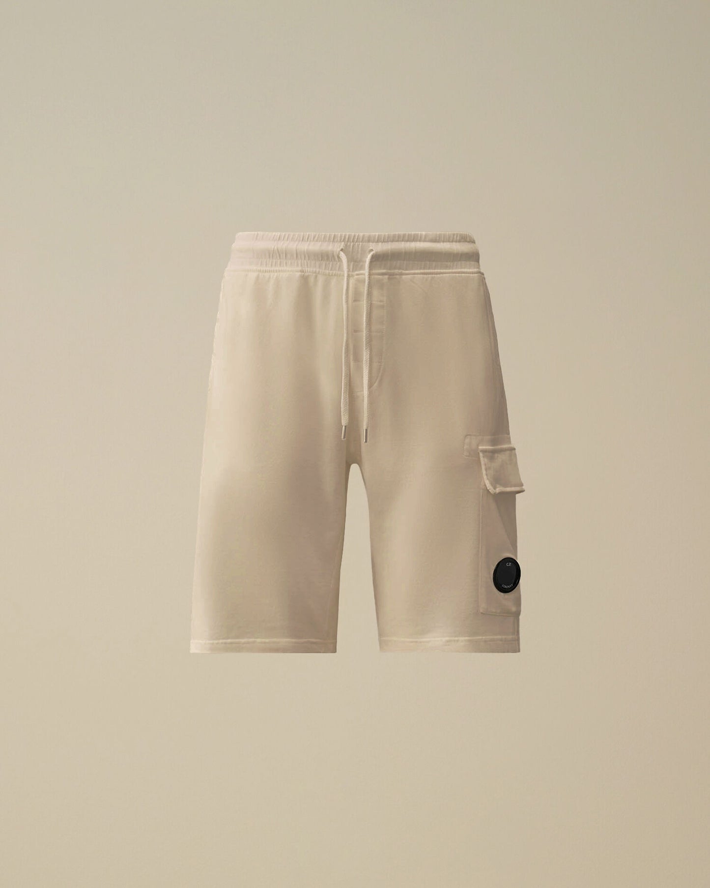 Light Fleece Cargo Lens Sweatshorts, GAUZE WHITE