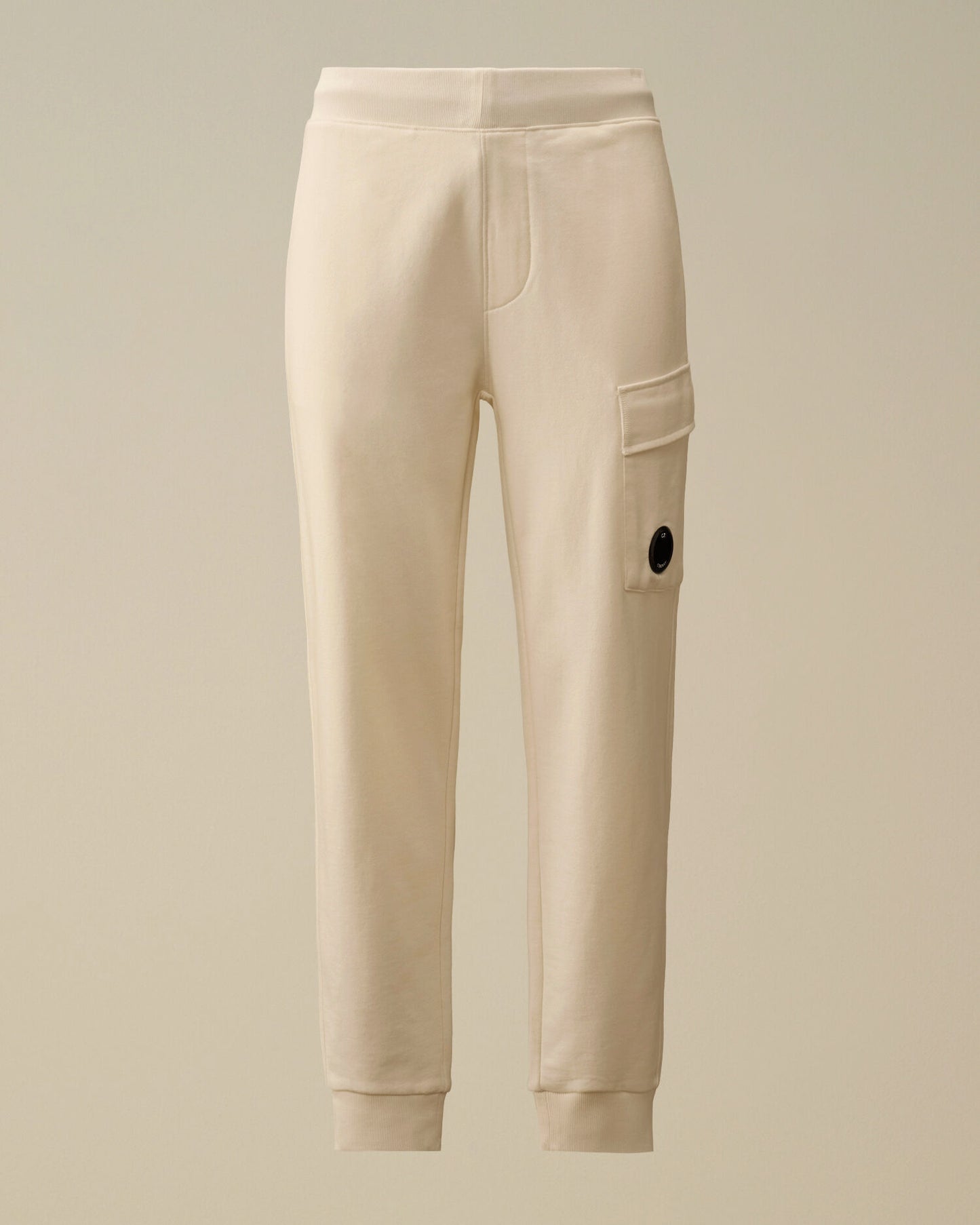 Diagonal Raised Fleece Cargo Lens Sweatpants, GAUZE WHITE
