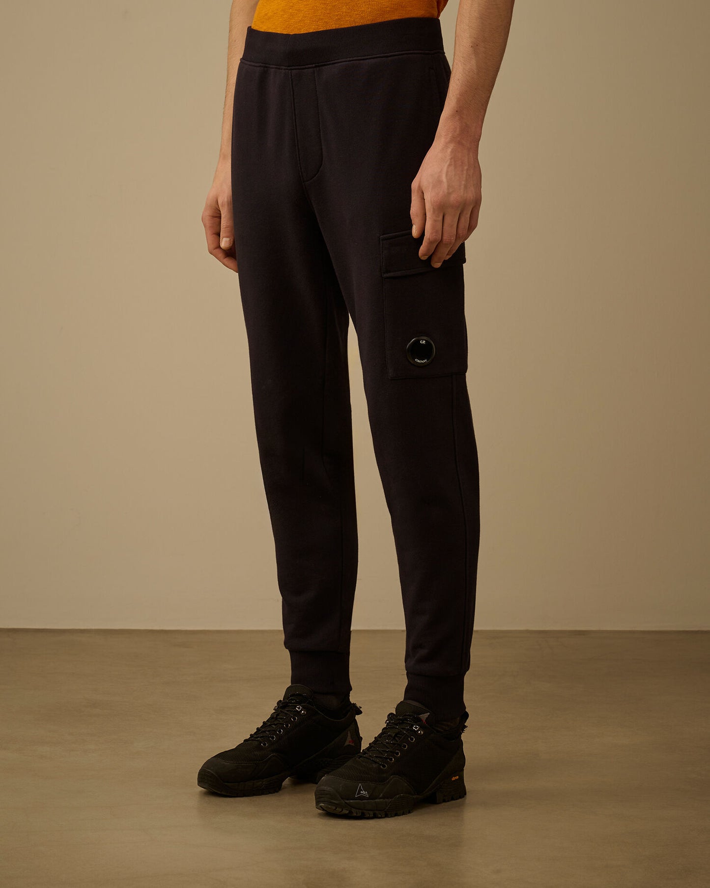 Diagonal Raised Fleece Cargo Lens Sweatpants, TOTAL ECLIPSE - BLUE