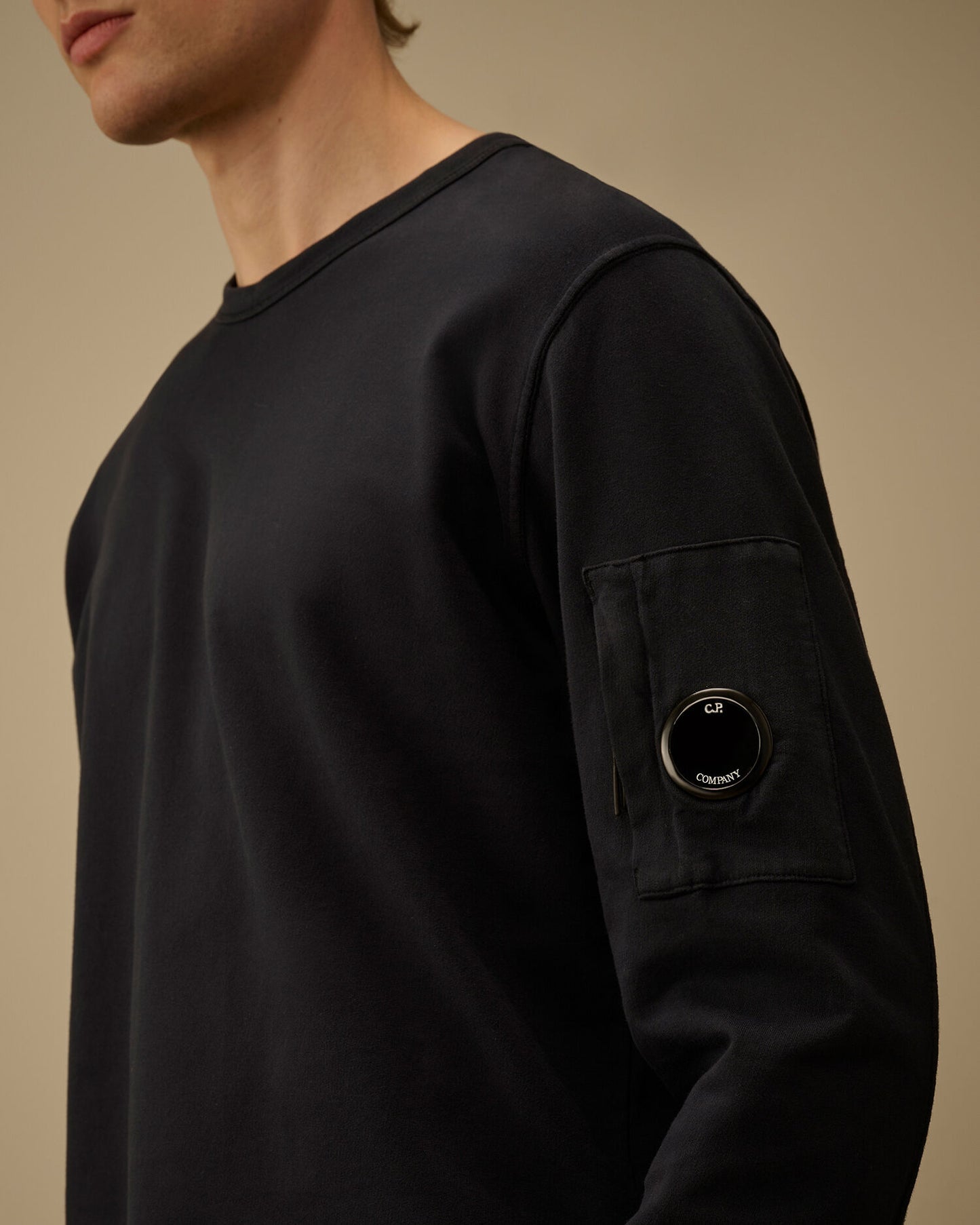 Light Fleece Crewneck Sweatshirt, TOTAL ECLIPSE - BLUE