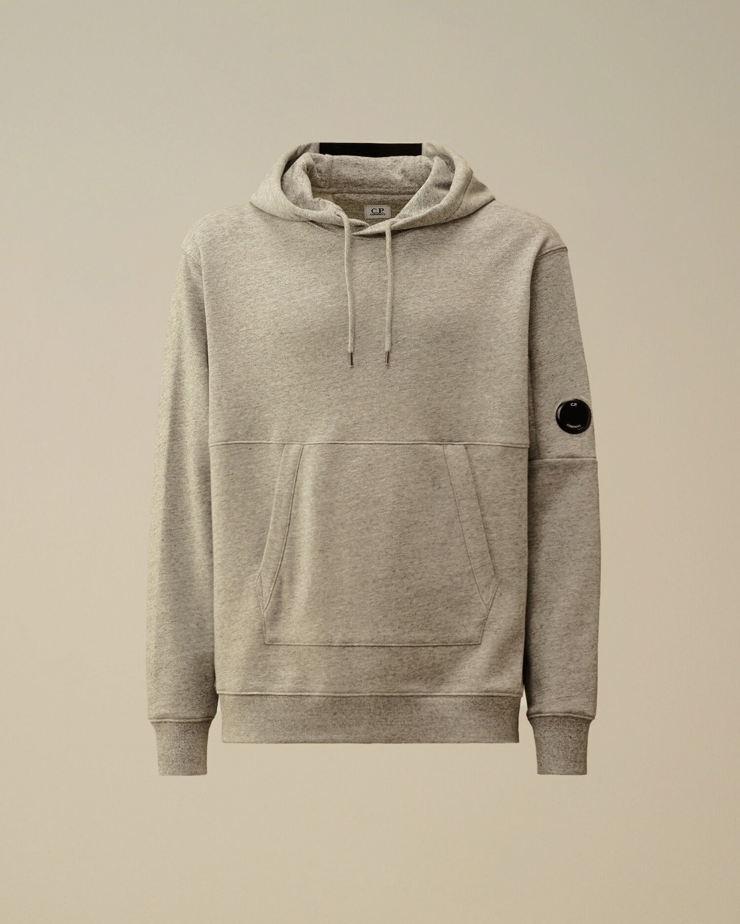 Diagonal Raised Fleece Hooded Lens Sweatshirt, GREYSTONE MELANGE