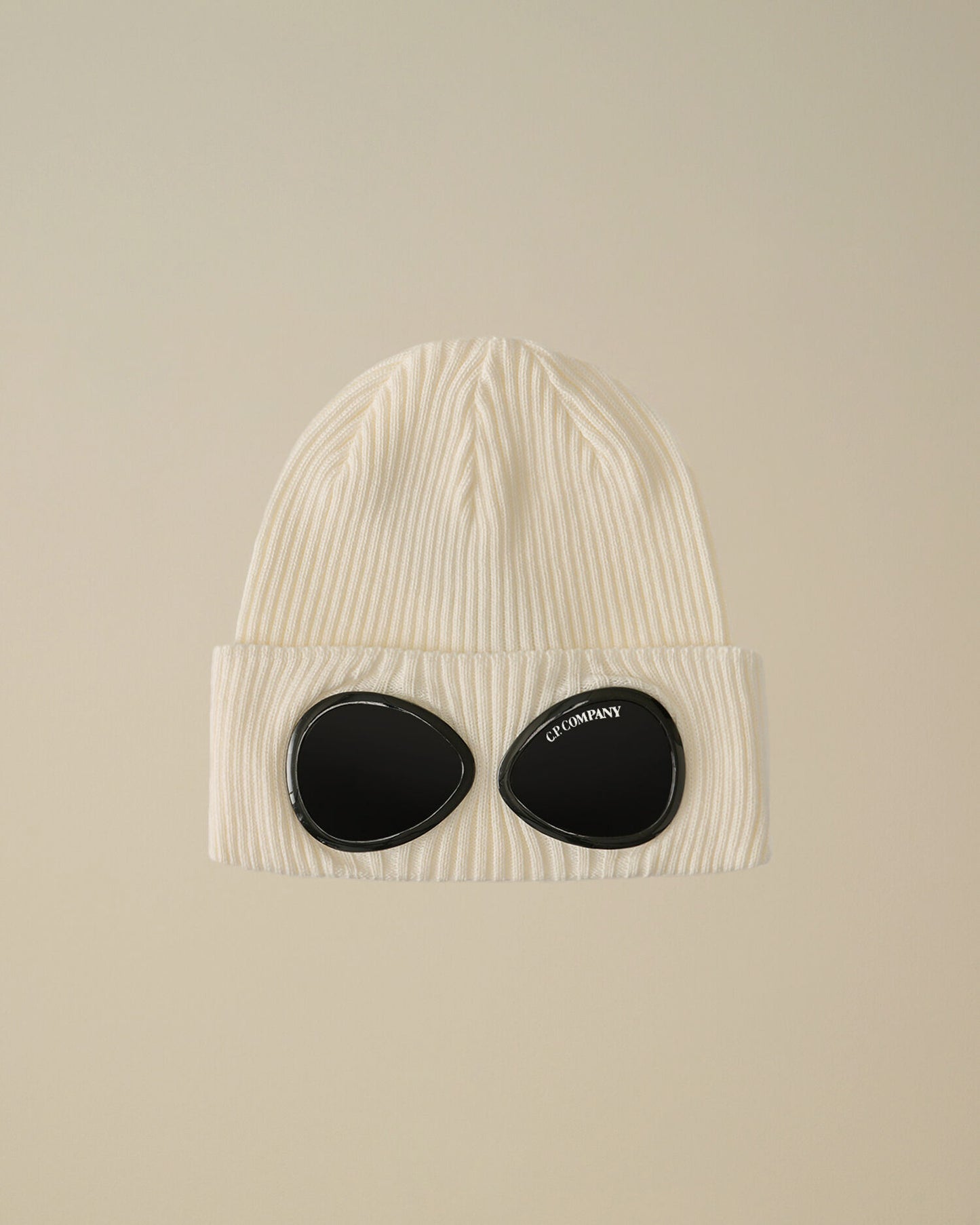 Cotton Goggle Beanie, GAUZE WHITE